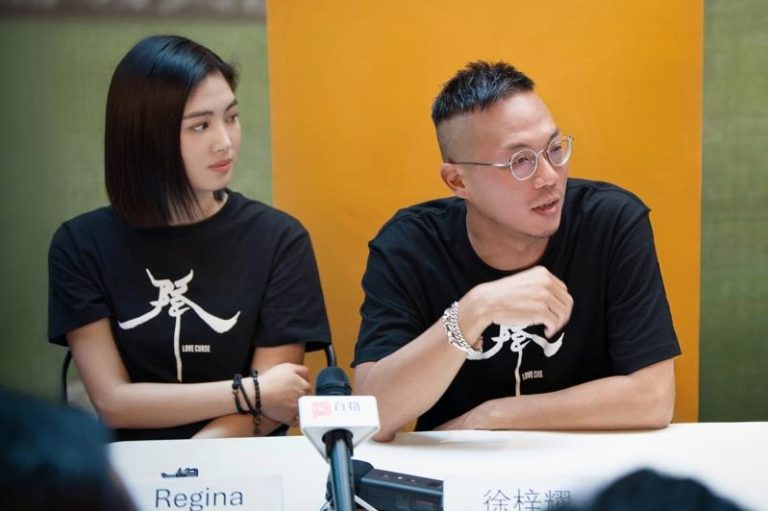 徐梓耀（右）去年完成灵异话题电影《降》拍摄，与雷嘉汭合作。（图／ 徐梓耀提供）