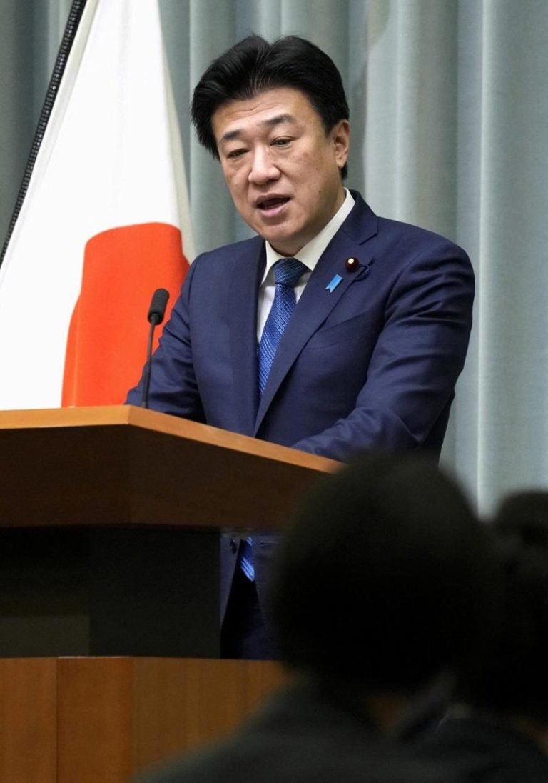 日本官房长官木原稔。（路透档案照）