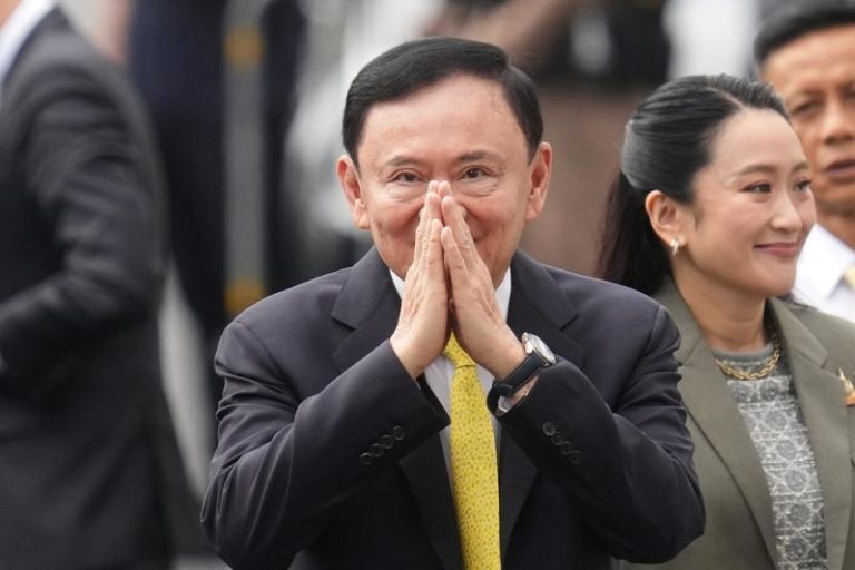 泰国前总理戴克辛（Thaksin Shinawatra）。美联社