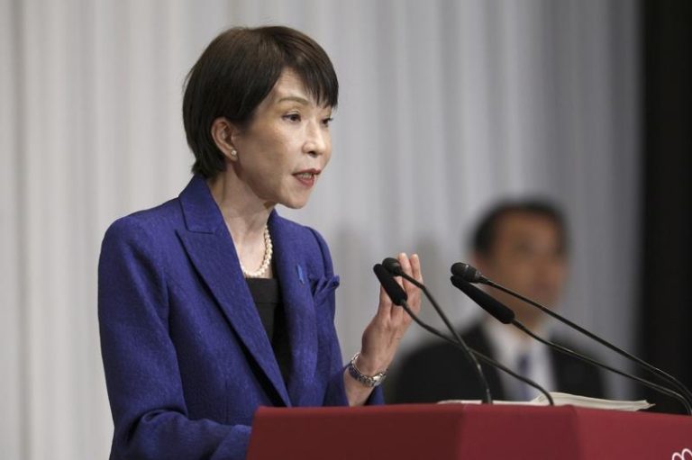 日韩政府内部 传提出日相高市3月访韩构想 日本首相高市早苗。:(欧新社)