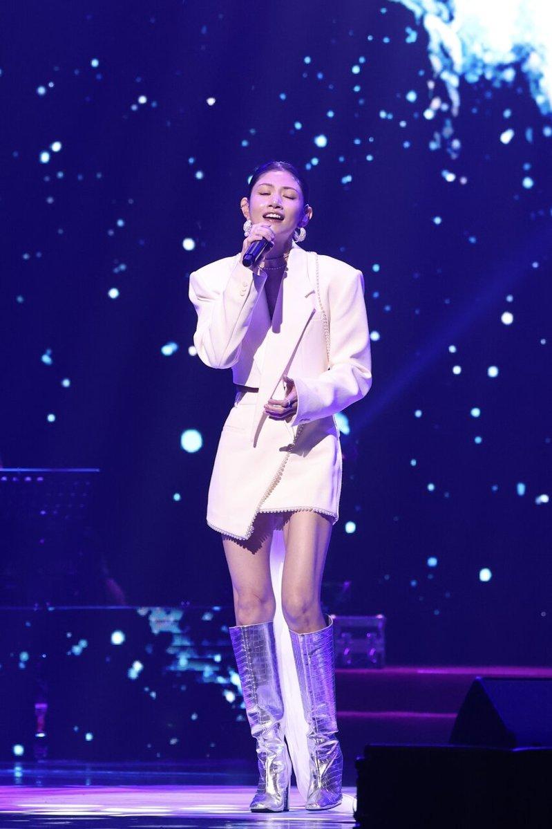 李千娜卖力演出,明显身形消瘦。(记者王聪贤/摄影)
