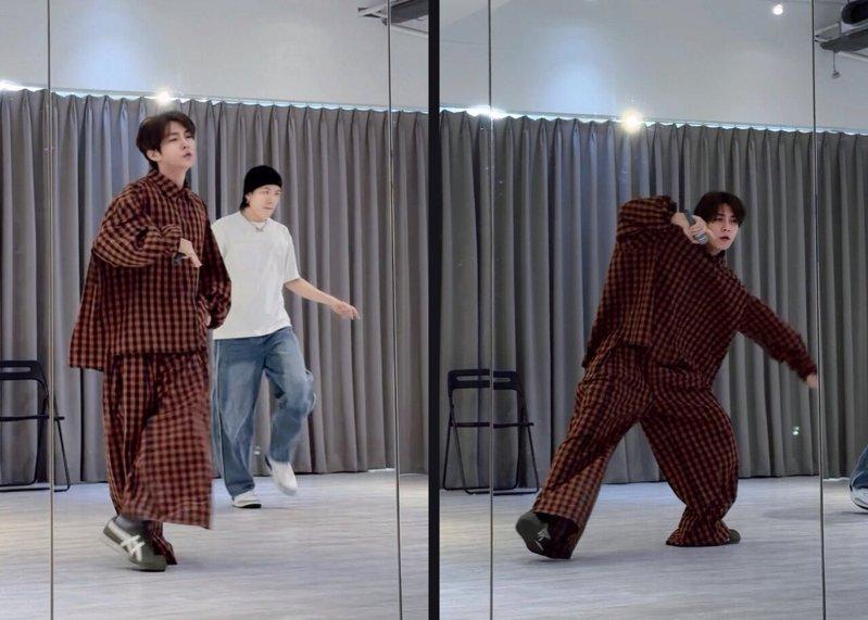 炎亚纶把体力留给练舞。图/晴空鸟提供
