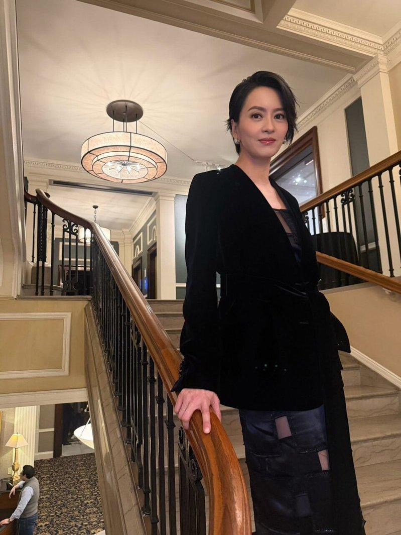 保养得宜的梁咏琪被赞是冻龄玉女。(取材自脸书)