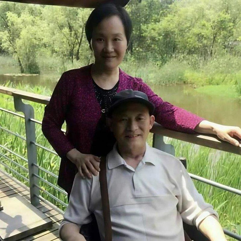 史玲玲和蔡耀富的合照。(取材自钱江晚报)