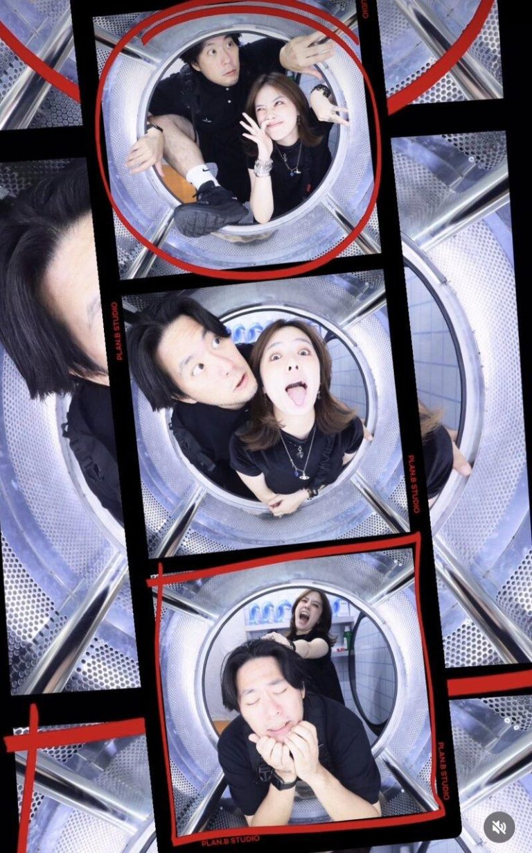 李伯恩低调结婚 另一半身分曝光「是34岁女星」 曾允柔和李伯恩交互逗趣。图/摘自IG