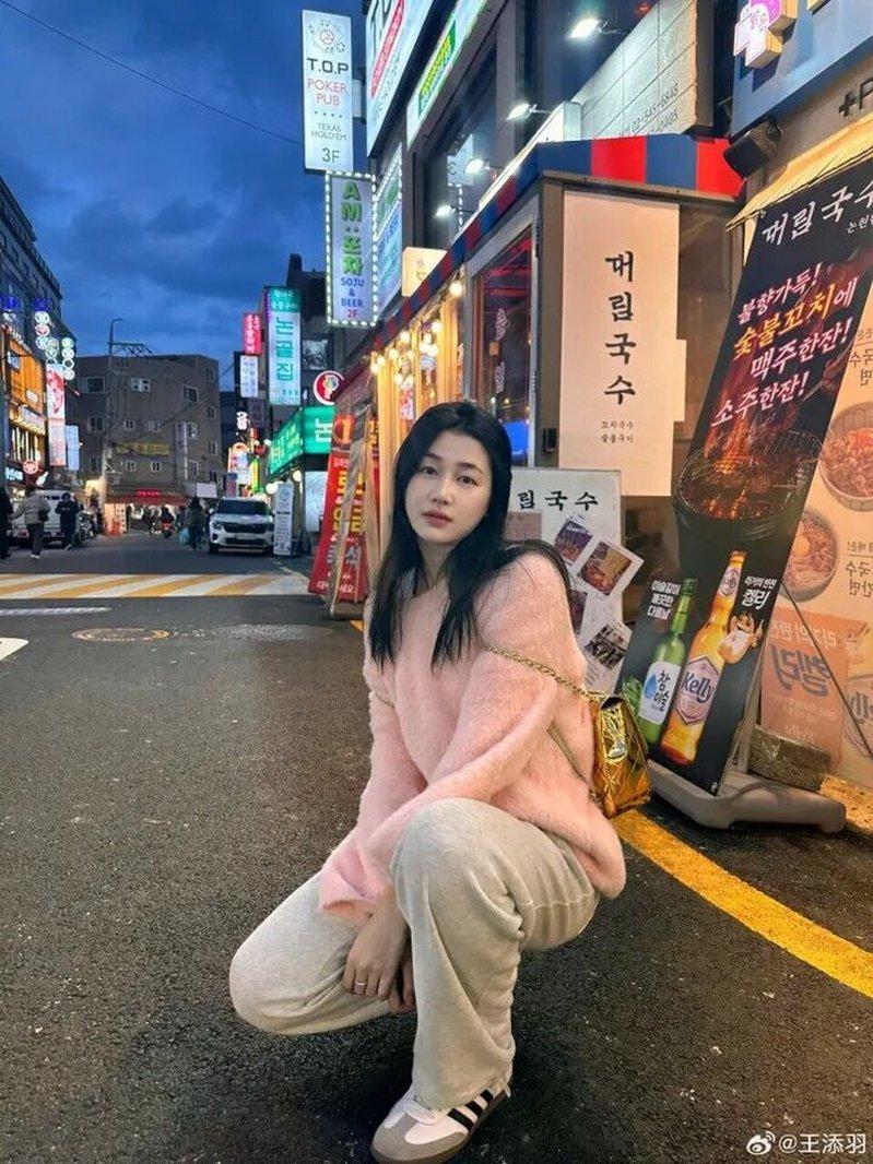 女演员王添羽。(取材自微博)