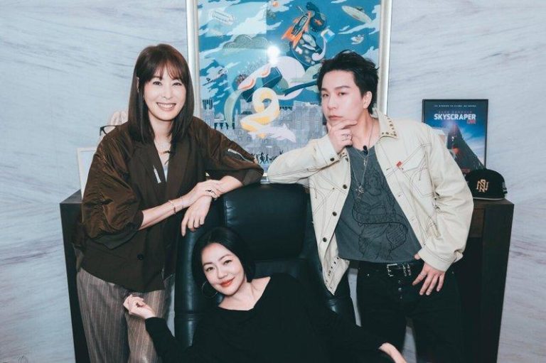 小S泪谢贾永婕拉她走出丧姊之痛 甚至强行带她挂急诊 派翠克(右起)和小S到101拜访董事长贾永婕。图/东森综合台提供