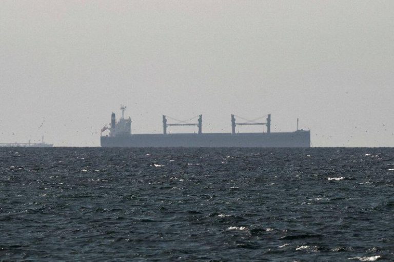 12油轮关AIS、夜航硬闯荷莫兹，图为一艘油轮日前航行于荷莫兹海峡附近。（路透）