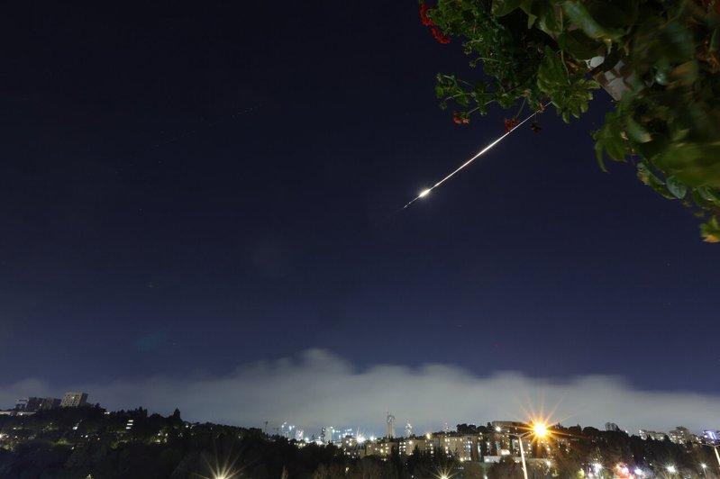 以色列的「铁穹」(Iron Dome)阻挡短程火箭和炮弹。(欧新社)