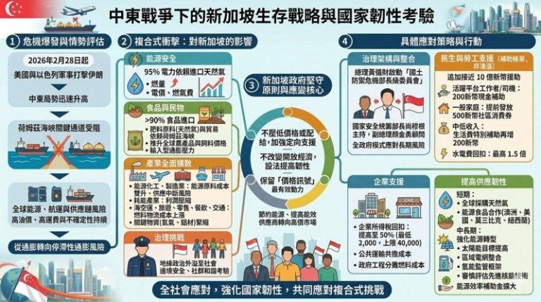 小型而开放的经济体—新加坡 如何因应当前石油危机? 新加坡约95%的电力依赖进口天然气,但新加坡政府并不压低能源价格或进行配给,而是...