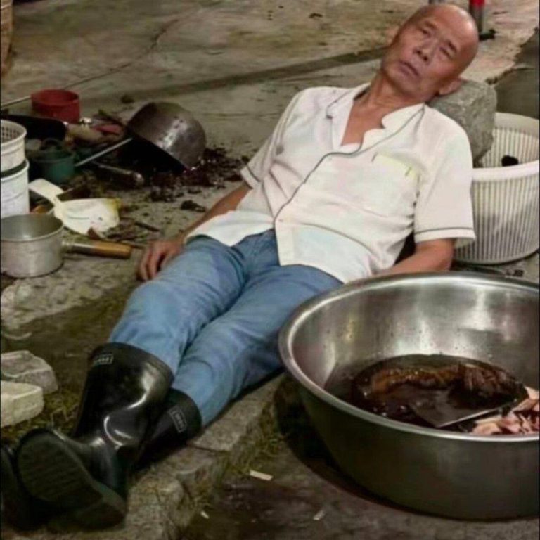 鸡煲小店日赚200单 老板不开心:全家累到生病、客人别来了 「莫氏鸡煲」意外走红,店主老莫不堪负荷。(取材自微博)