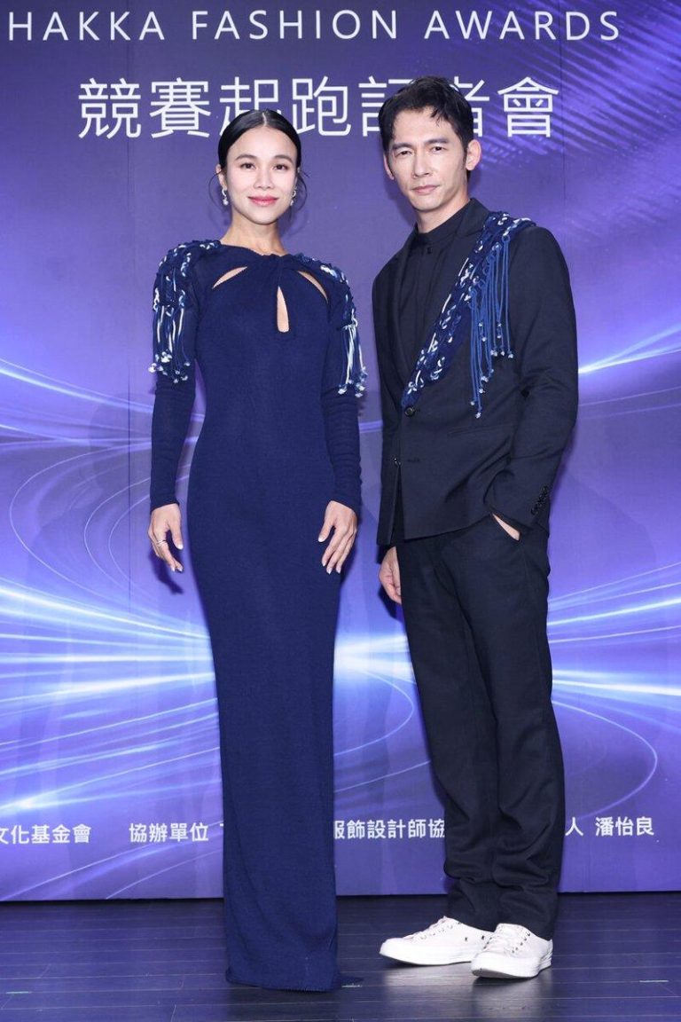 「整形过后」投资1亿回收2000万 温升豪:试错过程 温升豪(右)、林芯仪出席「客家时尚奖」活动。(记者林士杰/摄影)