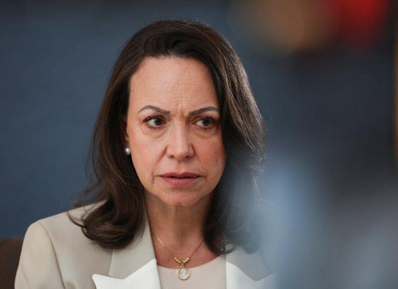 委内瑞拉反对派领袖马查多(Maria Corina Machado)。路透