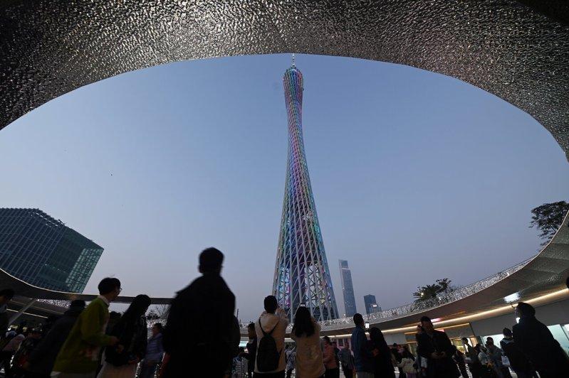 图为广州塔广场。 (中新社)