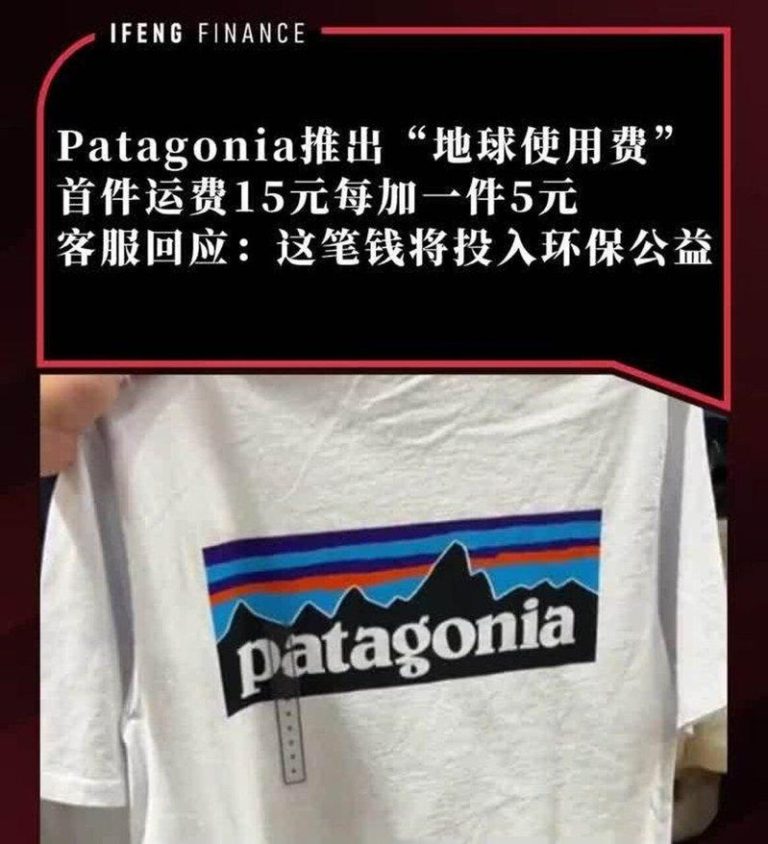 美国知名户外品牌Patagonia突然推出将收取「地球使用费」新运费政策。（视频...