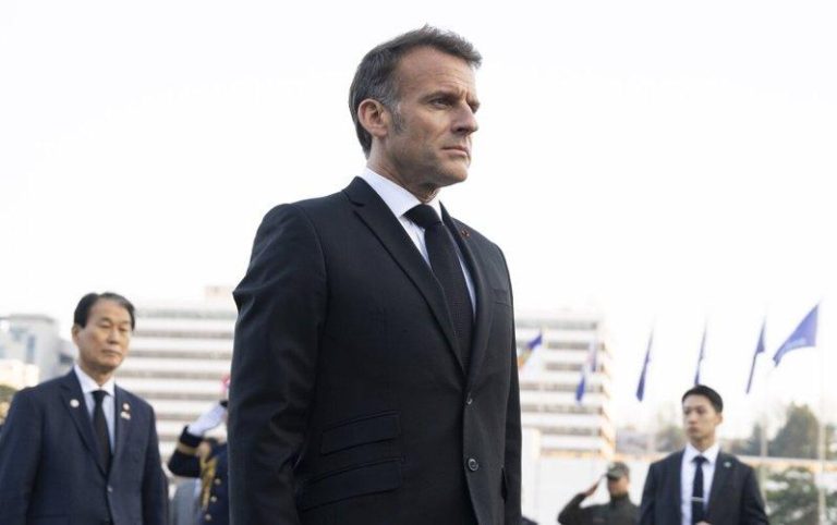 马克宏称武力解放荷莫兹海峡「不切实际」 法国总统马克宏(Emmanuel Macron)。(欧新社)