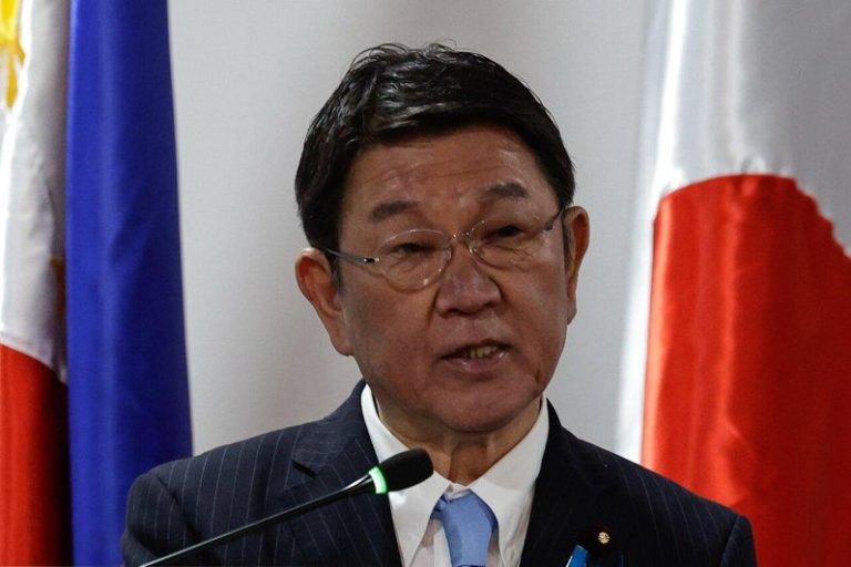 日伊外长第3度通话 日本敦促正视停火斡旋 日本外务大臣茂木敏充。欧新社