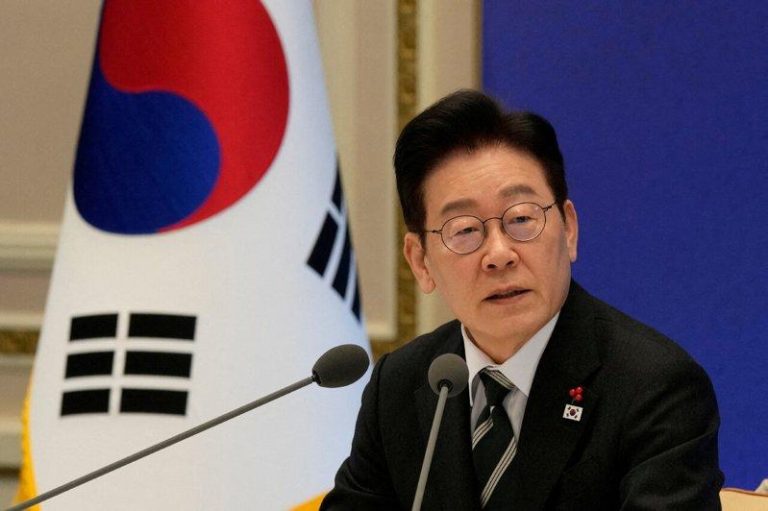 李在明批以色列对巴人「大屠杀」 以:翻出2024年旧事无法接受 南韩总统李在明。(路透数据照片)