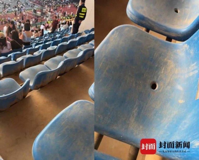 投诉演唱会座椅脏 竟被桂林文旅「拉黑」 女游客不忍了 莫女士称演唱场馆座位脏污。(取材自封面新闻)