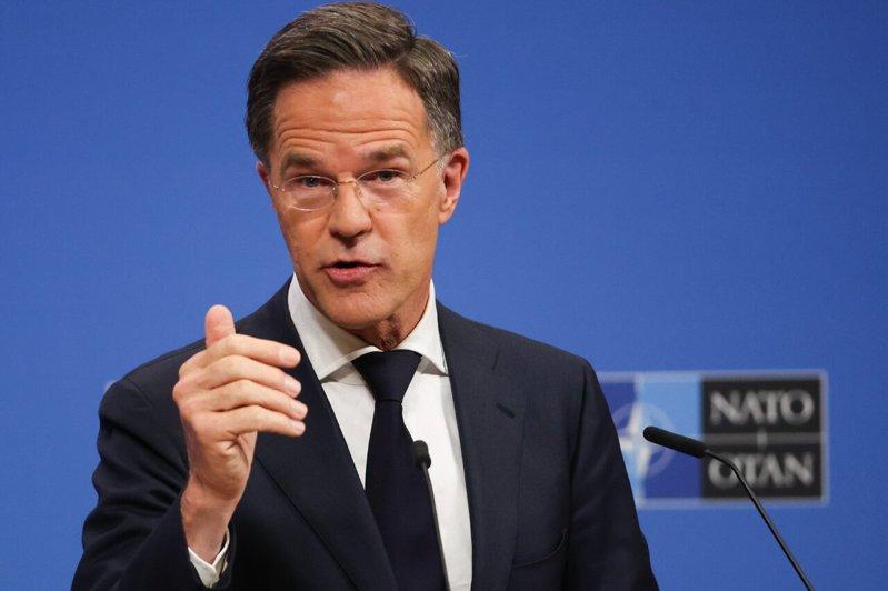 北大西洋公约组织(NATO)秘书长吕特(Mark Rutte)。(欧新社)