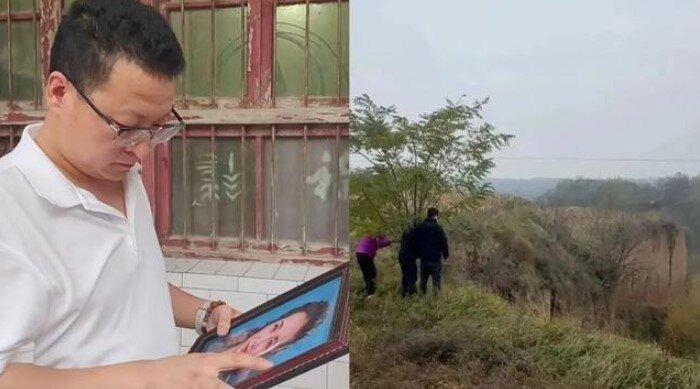 苗苗的家人看着她的遗像。(取材自大象新闻)