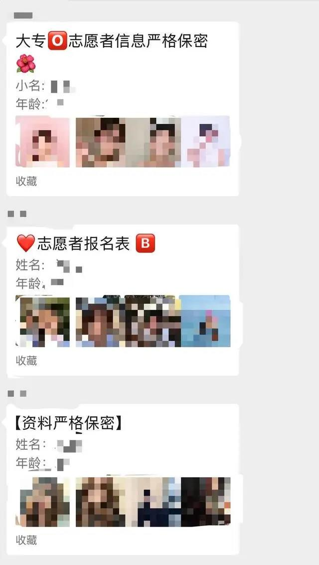 志愿者信息。(取材自大象新闻)