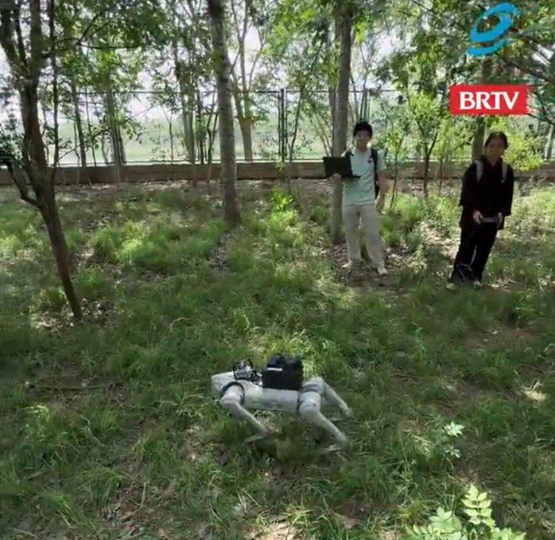 研究人员操控机器狗。(取材BRTV)