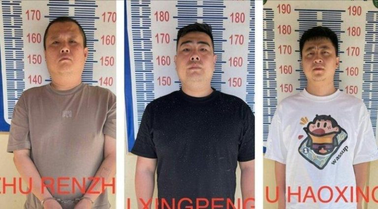 虐杀南韩大学生 6名中国电诈分子遭柬埔寨判终身监禁 「柬中时报」公开其中三名中国籍被告。(取材自柬中时报)