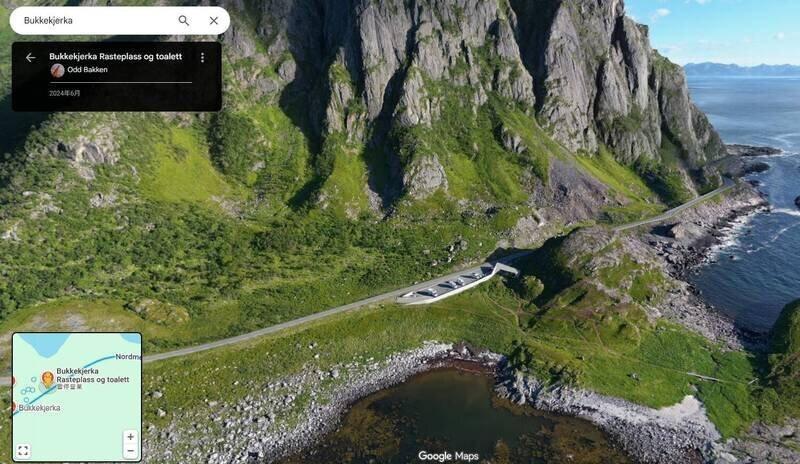 挪威安德岛(Andøya)西岸国家观光公路休息站名为Bukkekjerka的公厕...