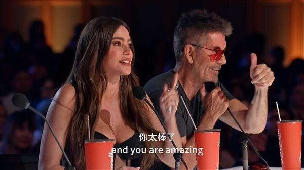 美国达人秀评委对表演称赞不已。(取材自快科技)