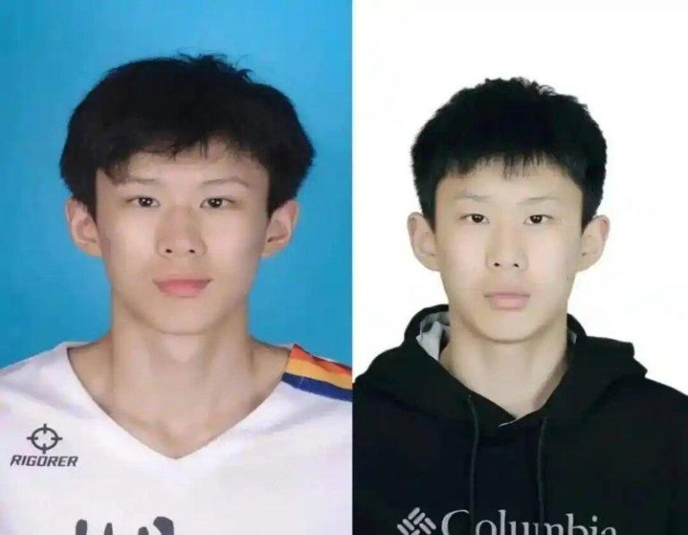 李沂泽（左）、张涵泊（右）的注册照片。(取材自封面新闻)
