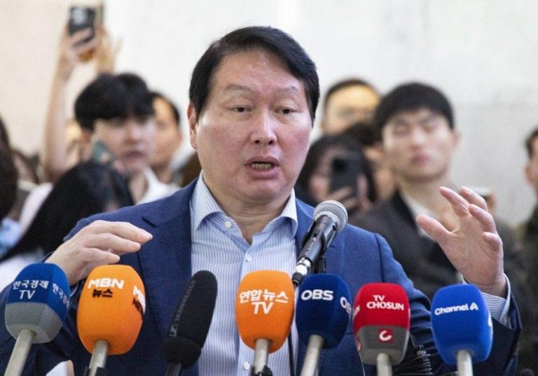 SK集团会长崔泰源。（欧新社）