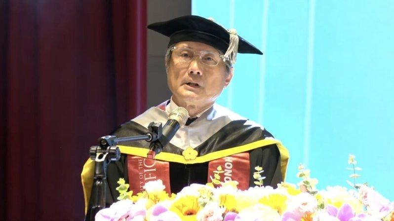 包小柏代表管院博士生致词。（读者提供）