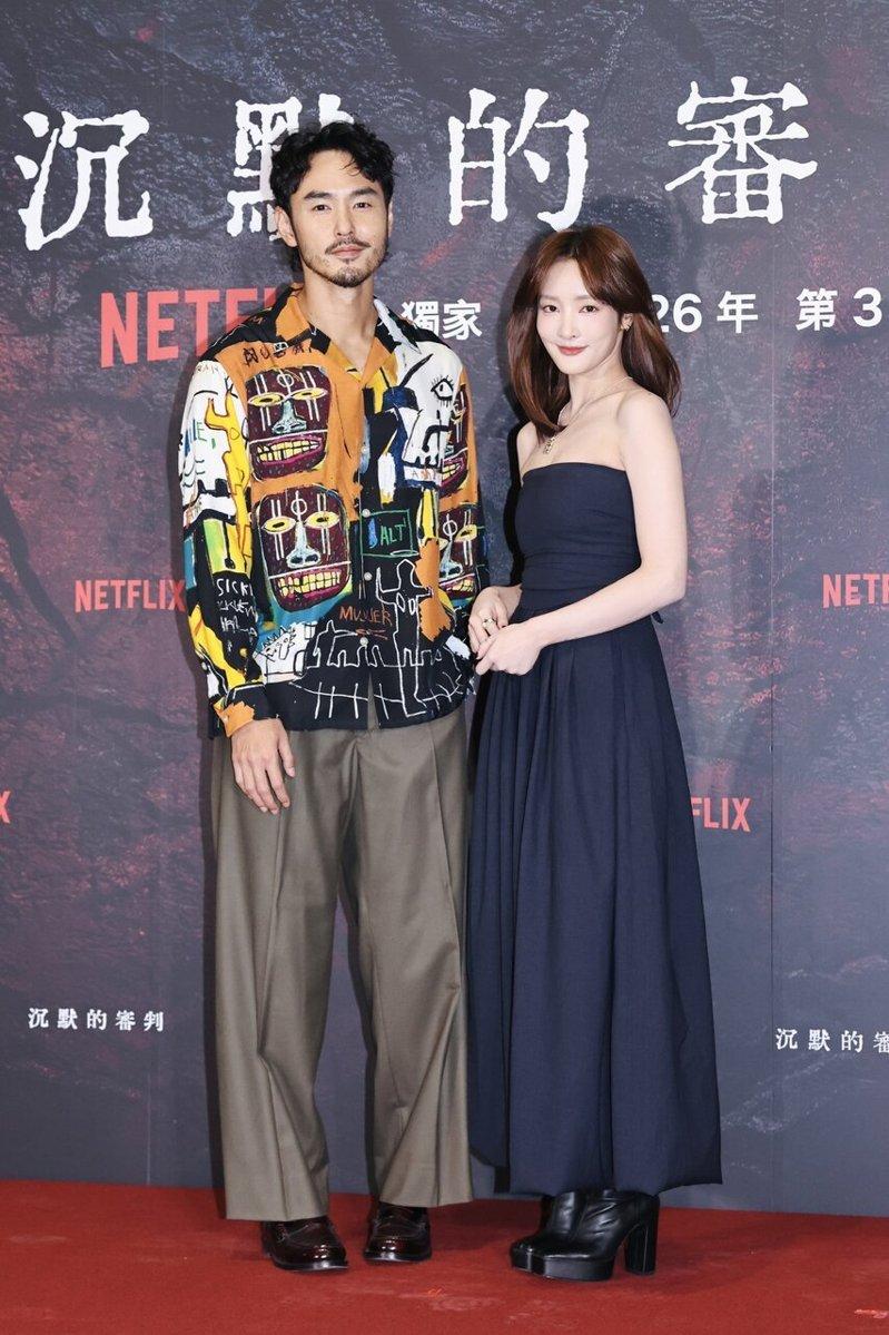 阮经天（左）与王净再度合作默契十足。记者王聪贤／摄影