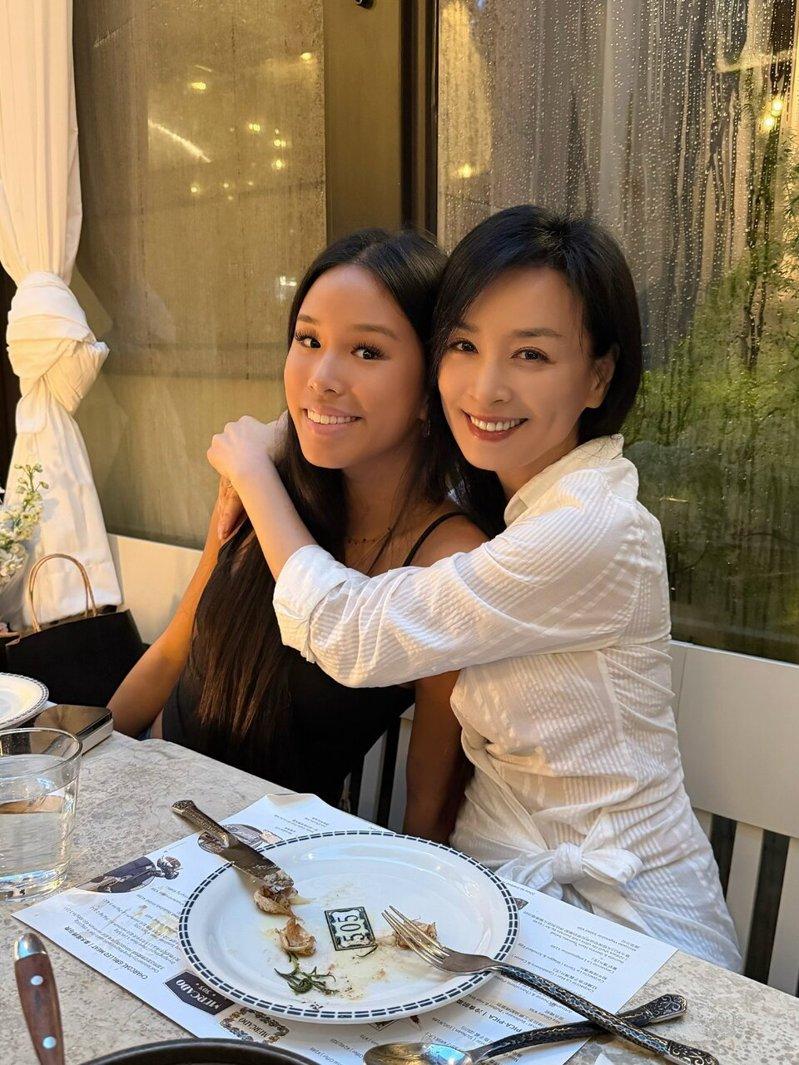 张庭(右)有女万事足。图/张庭提供