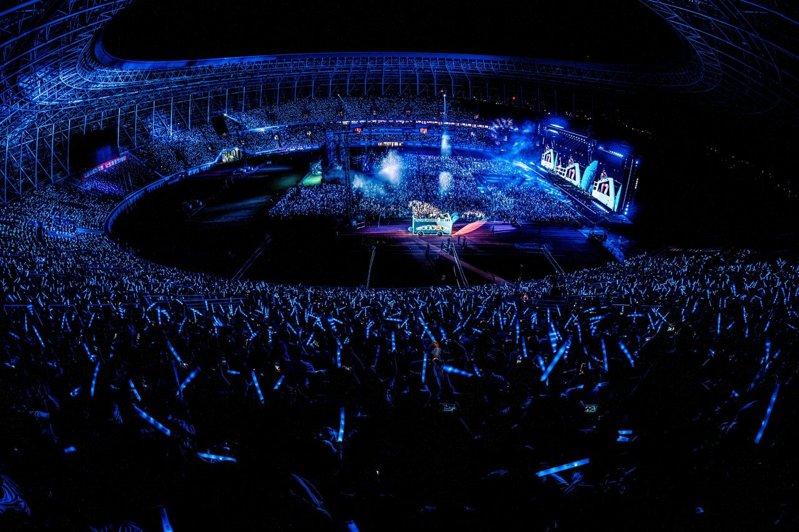 萧敬腾的「野生」咸阳站演出，吸引约5万人到场。(图／喜鹊娱乐提供)
