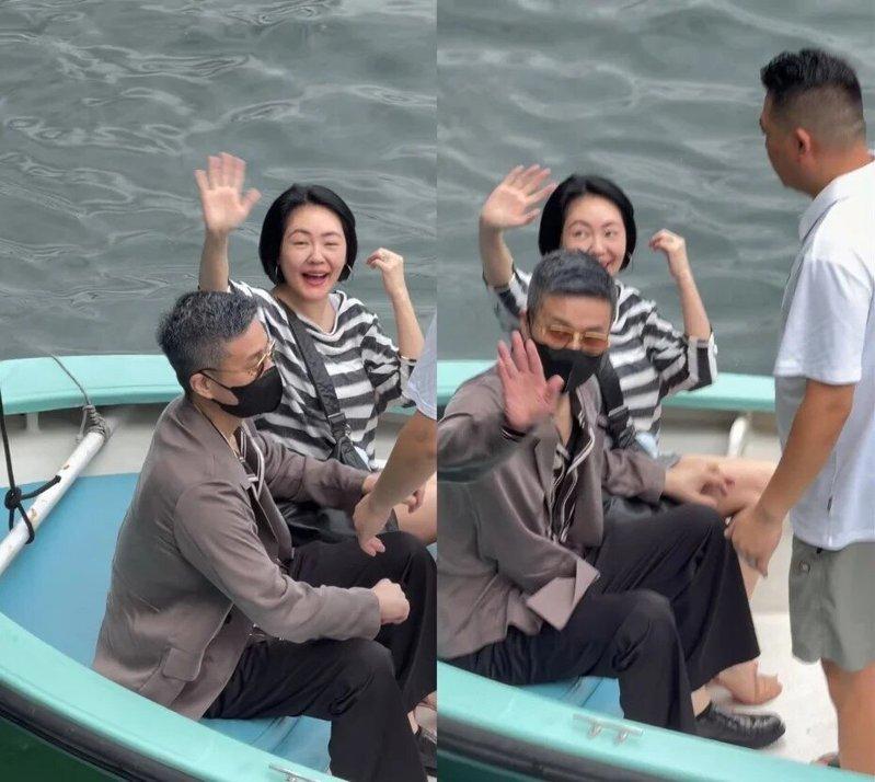 小S与老公许雅钧现身香港。(取材自小红书)
