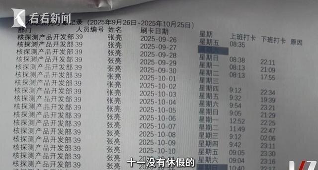 张亮的打卡纪录。(取材自看看新闻)