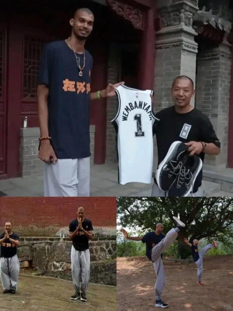 NBA球星温班亚玛在少林寺上了短期进修班。（取材自凤凰周刊）
