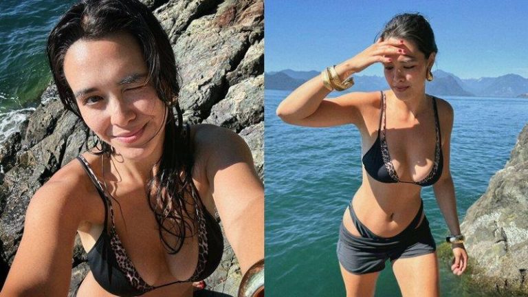 钟丽缇长女穿比基尼 解放火辣曲线 网赞:比妈妈还美 钟丽缇大女儿Yasmine(左图)穿比基尼(右图)大秀好身材。(取材自Insta...