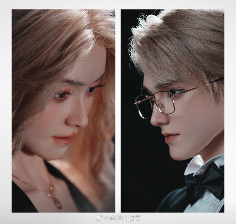 优必选的两款机器人,男帅女美。(取材自微博)