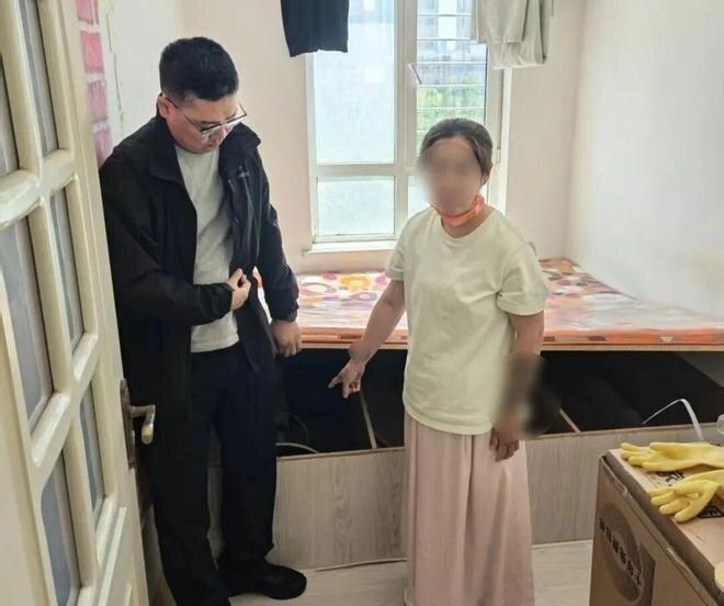 清洁阿姨交代犯案经过。(视频截屏)