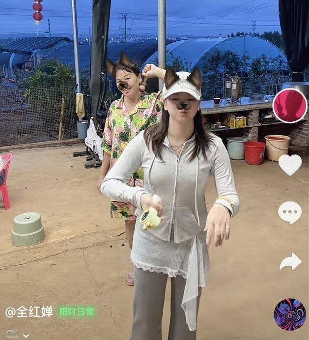 全红婵晒出跳舞影片,披肩长发引发热议。(视频截屏)