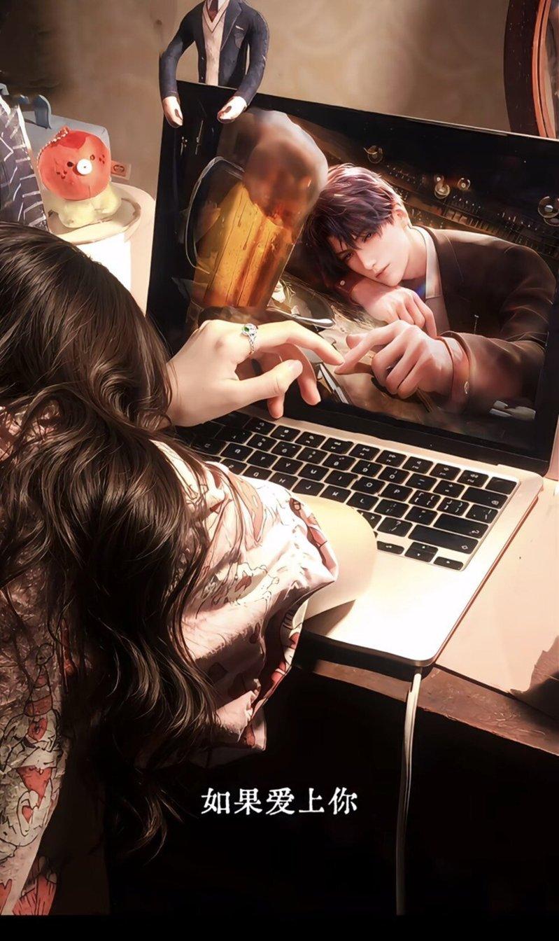 女性玩家和男主隔着屏幕的「交互」。（取材自小红书）