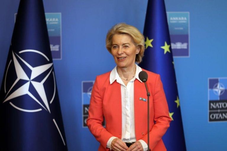 欧盟运行委员会主席范德赖恩（Ursula von der Leyen）。(欧新社...