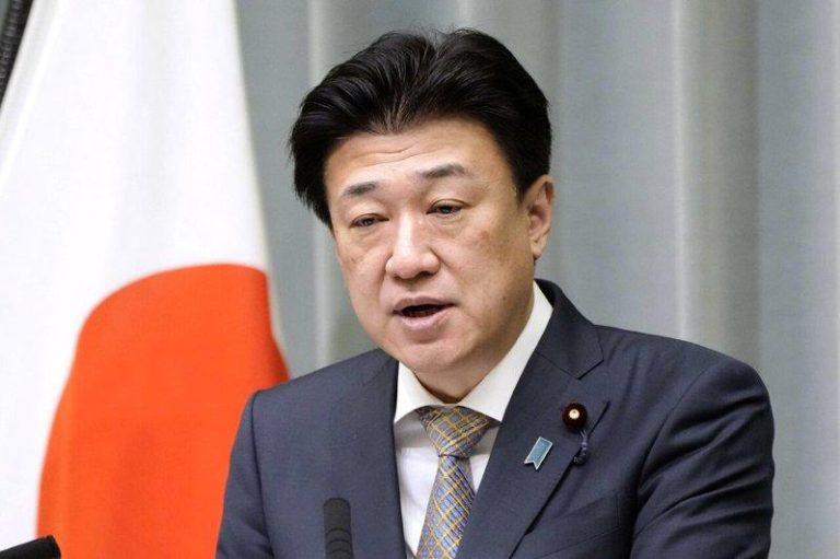 日媒:日本曾要求中潜射飞弹勿飞越上空 中方未回应 日本官房长官木原稔。(美联社)