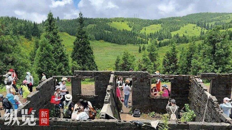 桂林山野外一废弃牛棚意外走红。(取材自纵览新闻)