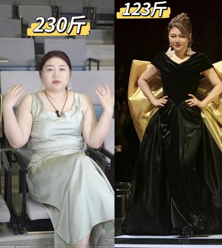 杨天真体重变化前后。(取材自微博)