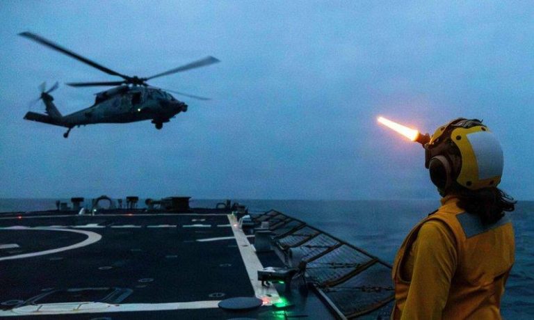 MH-60S「海鹰」直升机档案照。（路透）