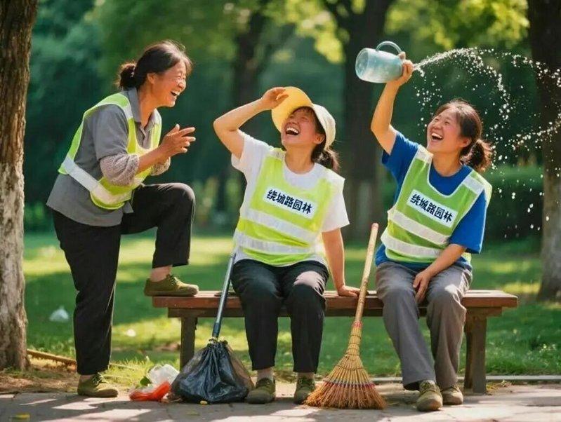 被撤销奖项的作品「洒乐园林」。(取材自澎湃新闻)